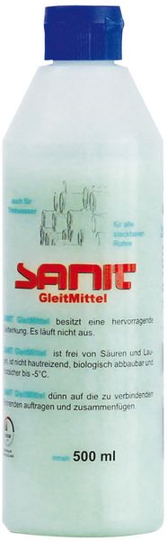 Sanit Gleitmittel DVGW Flasche 500g Bild zum Schließen anklicken