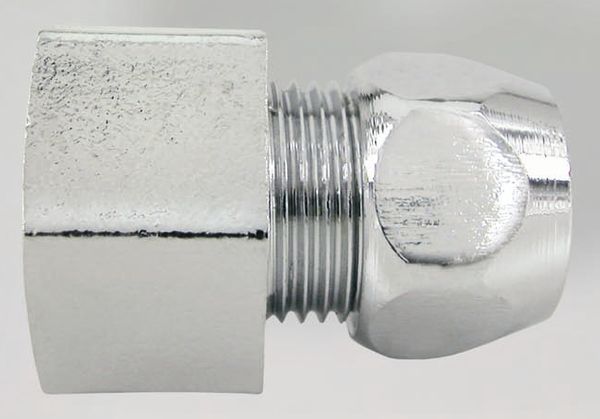 Rohr-Kupplung mit Ig und Quetschverschraubung 10mm auf 1/2"ig Bild zum Schließen anklicken
