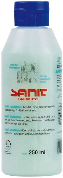 Sanit Gleitmittel DVGW Flasche 250g Bild zum Schließen anklicken
