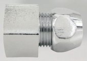 Rohr-Kupplung mit Ig und Quetschverschraubung 10mm auf 1/2"ig