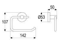 Papierhalter Serie gamma_300 ohne Deckel,...