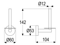 Reservepapierhalter Serie gamma_300 mit Auflegescheibe...