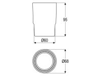 Glas Serie gamma_300 ohne Halter, in satiniert