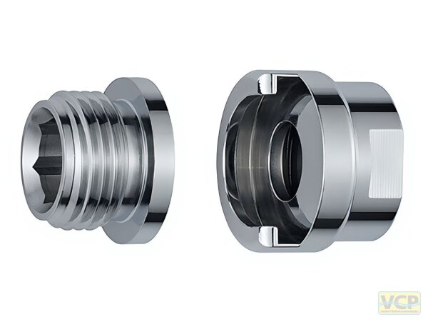 Schnellkupplung Adapter für Duscharmatur, 1/2" AG x 1/2" IG, verchromt