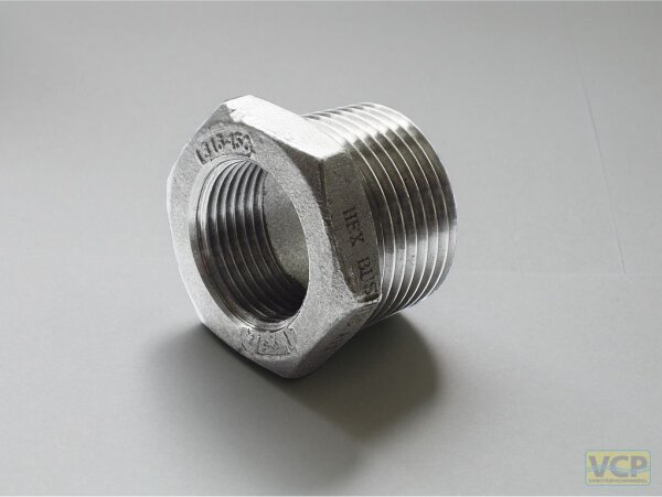 Reduzierstück Edelstahl 3/4"Ag x 1/4"Ig