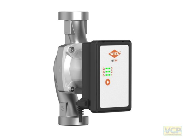 Pumpe WITA go.tec 80-25-180 Edelstahl, L=180 mm, DN 25, G 6/4", 8 m (H), 230V AC/50 Hz