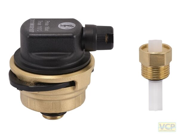 Giacomini automatischer Entlüfter kompakt R88EI 1/2" mit integriertem Filter, sep. RV