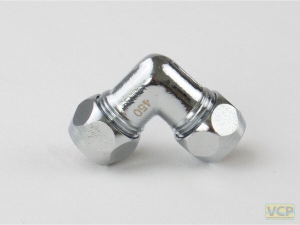Winkelform 2x 3/8"x10mm QV verchromt