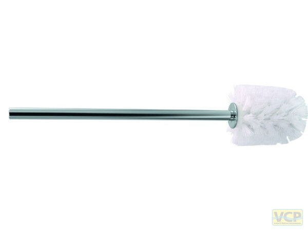 WC-Ersatzbürste BADIA Messing chrom, mit weißer Bürste 60mm