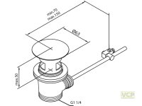 Damixa Ablaufgarnitur Wt/Bidet,