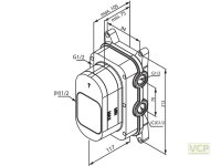 Damixa Up-Box Thermostat, Thermostatisch Geregelt Blank