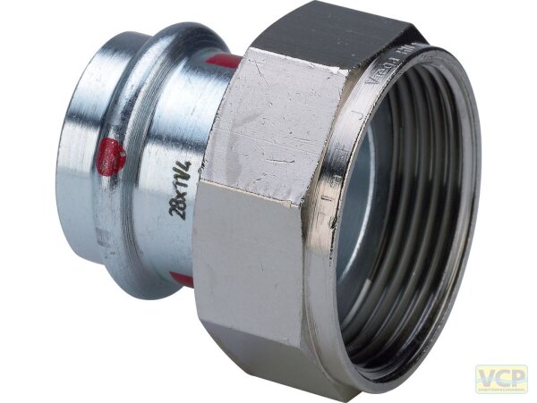 Viega Verschraubung mit SC Prestabo 1163 in 22mm x G3/4" Stahl verzinkt