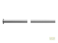 Kupferrohr 12mm x 1.000 mm verchromt mit 1/2"...