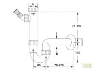 Kugelverschluss-Siphon 5/4" & 6/4" DN40 mit...