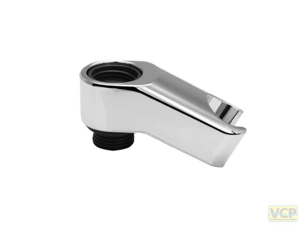 Konus-Brausehalter verchromt, passend zu Brause und Wannenbatterie Abgang 1/2" unten