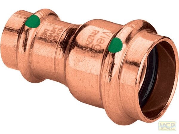 Viega Reduziermuffe mit SC Profipress 2415.2 in 22x15mm Kupfer