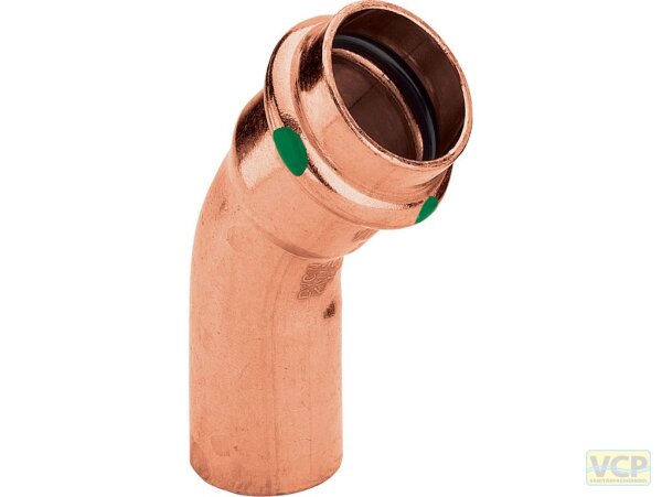 Viega Bogen 45 Grad mit SC Profipress 2426.1 in 22mm Kupfer