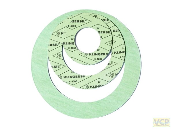 Klingersil Dichtung 30 x 21 x 2, grün - 1" für MH bzw. 1/2" klein für EH