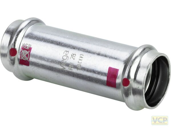 Viega Schiebemuffe mit SC Prestabo 1115.5 in 18mm Stahl verzinkt