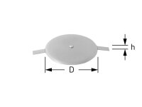 Stegrosette Edelstahl poliert Ø 52mm h5mm