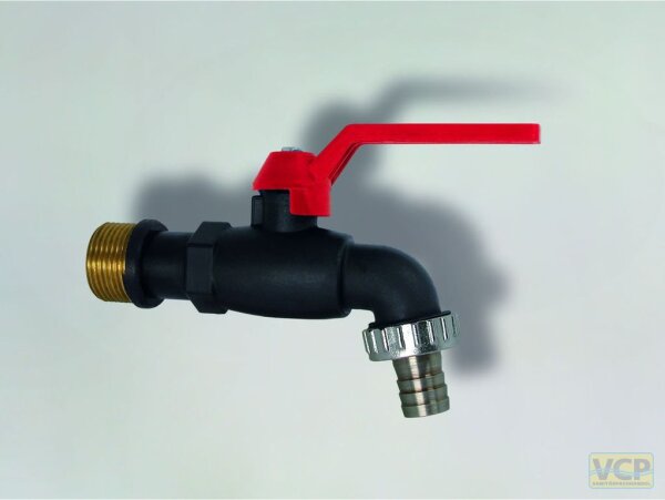 Polyamid-Kugelauslaufventil 1/2"