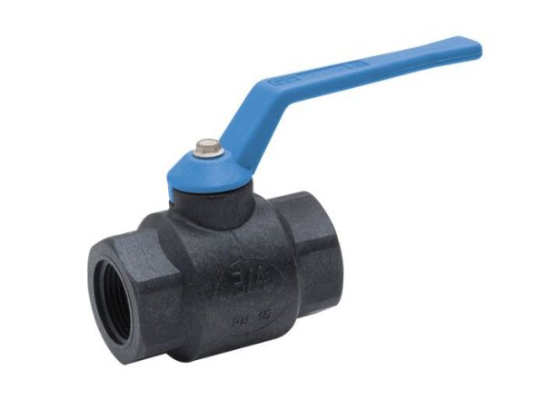 Kugelhahn 3/4" Ig Nylon Griff blau bis -20°Celsius