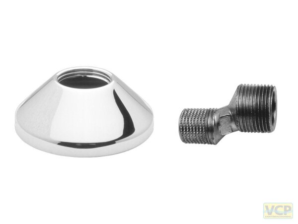 S-Anschluss 1/2" x 3/4" mit Rosette ±13mm