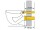 PE-Wand-WC-Anschlussgarnitur DN90/300 mit U-Scheibe Deckkappen Metalloptik