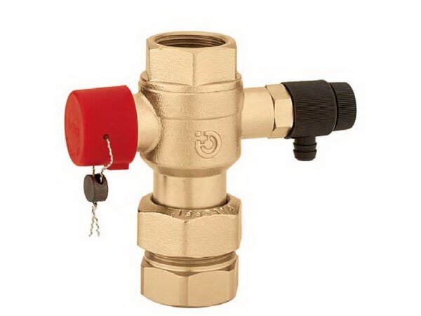 Kappenventil 3/4" Caleffi 5580 mit Entleerung