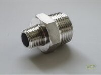 Reduziernippel Edelstahl 2 1/2" x 2"