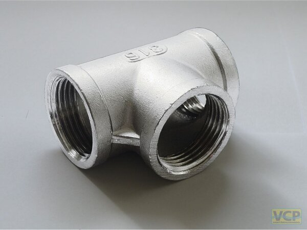 T-Stück Edelstahl 2 1/2"