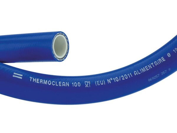 Lebensmittelschlauch "Thermoclean" 1/2" 22 x 13mm von -15°C bis +100°C blau per lfm