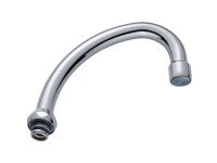 C-Rohrauslauf mit DL Strahlregler/Inox verch 3/4" x...