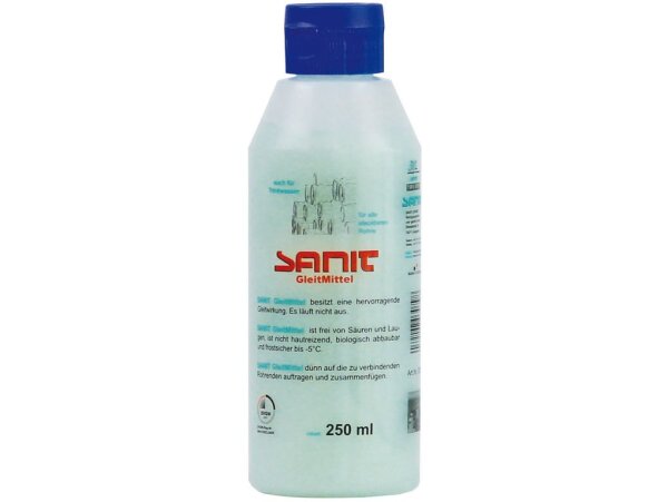 Sanit Gleitmittel Flasche 250ml grün DVGW geprüft für Trinkwasser