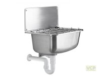 Ausgussbecken RX 50 mit Eimerrost, Hahnbank und Hahnloch...