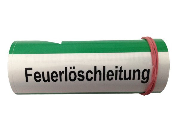 Klebebezeichnungsband Feuerlöschleitung Farbe grün DIN2404 -40°C bis +70°C