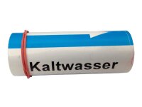 Klebebezeichnungsband Kaltwasser Farbe blau DIN2404...