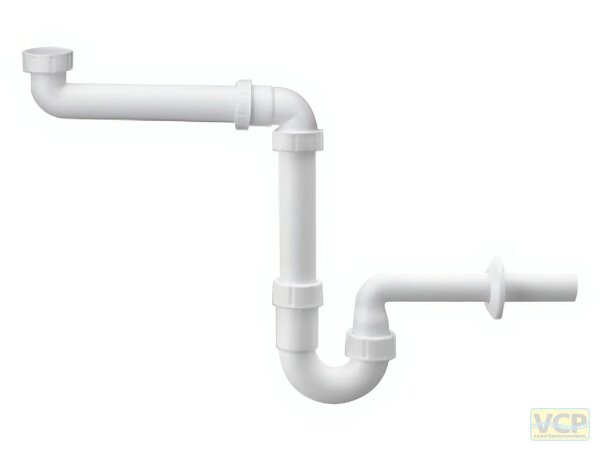 Röhren-Sifon 5/4" x DN32 für Unterschrank raumsparende Ausführung