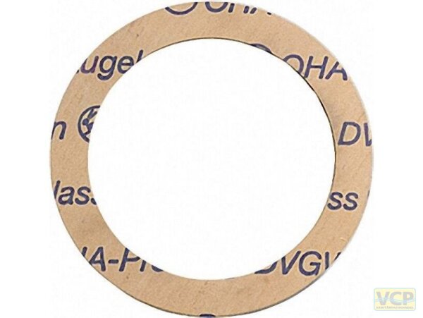 Wassermesser-Dichtungen für Heißwasserzähler (OHA-Press) 1" 37x29x1,8mm gelb