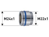 Übergangsstück M24x1 Ag x M22x1 Ag für...