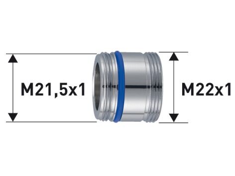 Übergangsstück M21,5x1 Ag x M22x1 Ag für Cache JR