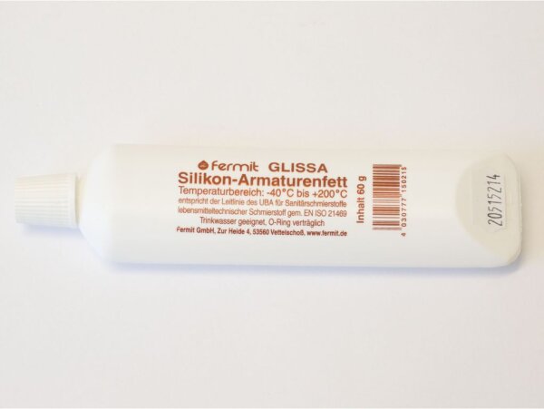 Glissa-Silikon-Armaturenfett 60g Trinkwassergeeignet